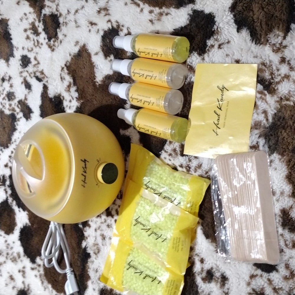 Wax hair removal set